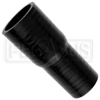 Black Silicone Hose, 1 3/4 x 1 1/2 inch ID Straight Reducer